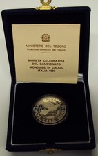 ITALIA REPUBBLICA 1990 ITALIA 90 500 LIRE FONDO SPECCHIO/PROOF