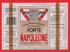 ETICHETTA ACQUA MINERALE OLIGOMINERALE NATURALE N°21 FONTE NAPOLEONE (LIVORNO)