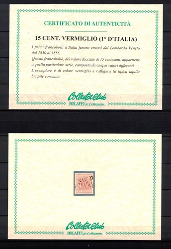 1850 lombardo veneto 15 cent - lombardo,