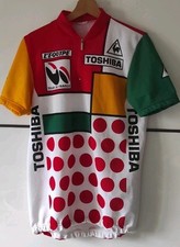 Maglia a Pois  ciclismo vintage toshiba la parisien tour de france Santini 