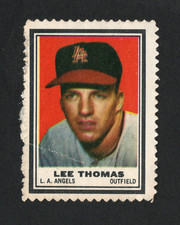 1962 Topps Baseball Stamp Lee