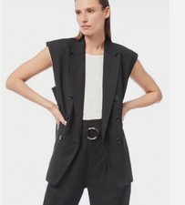 Gilet oversize con telaio in
