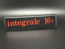 LANCIA DELTA HF INTEGRALE 16V LOGO TARGHETTA EMBLEMA FREGIO STEMMA SCRITTA BADGE