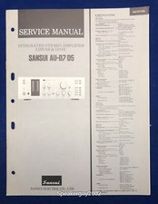 Manuale di servizio originale Sansui AU-D7 AU-D5 / Amplificatore integrato 