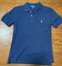 T-shirt maglietta estiva Polo Ralph Lauren Bambino Bambina Blu Scuro 8-10 anni