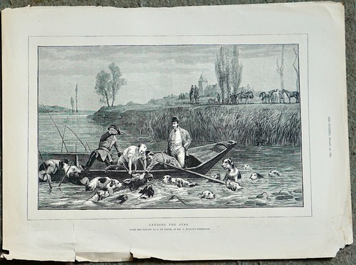 Stampa antica sbarco del - stampa,
