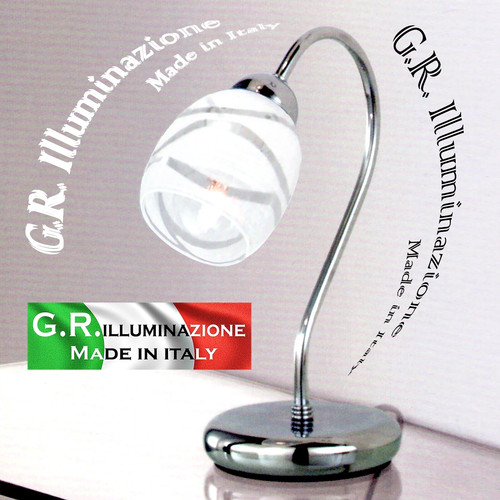 Lumetto moderno cromato luce - cromato, 1