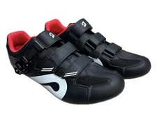 Scarpe da ciclismo Peloton PL-SH-B da uomo taglia 47 (US 13) spin bike nere bianche con scatola