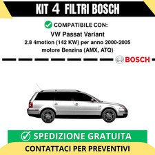 KIT BOSCH 4 Filtri tagliando