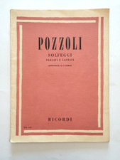 Spartito Pozzoli Solfeggi Parlati e Cantati Appendice I Corso Primo Music Sheet