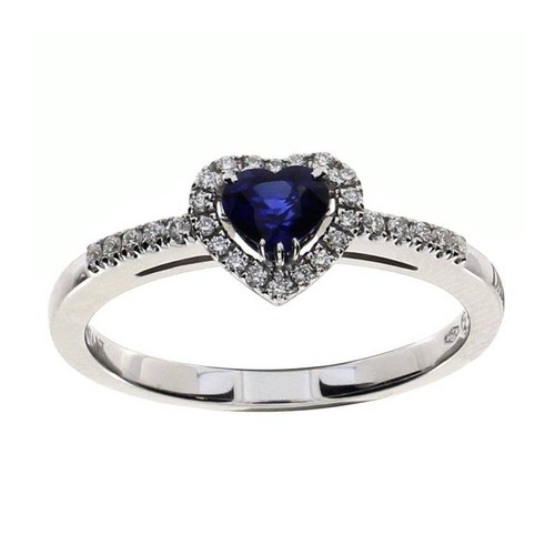 Anello damiani cuore zaffiro - damiani,