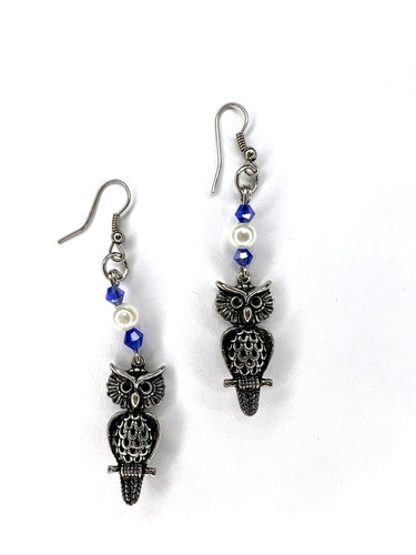Orecchini vintage gufo con - vintage,