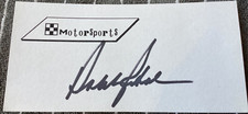 Carta BOBBY RAHAL autografata personalmente firmata INDY CAR RACING spedizione gratuita
