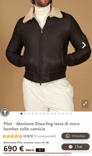 Giubbino uomo montone - giubbino,