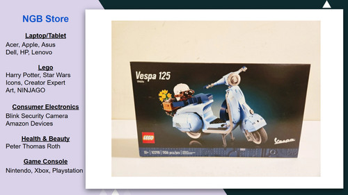 Lego icons vespa 125 model - lego,