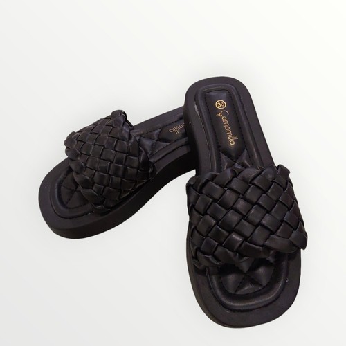 Camomilla ciabatta fascia nera - camomilla,