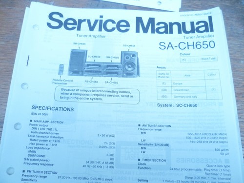 Technics ch650 - technics, sa-ch650