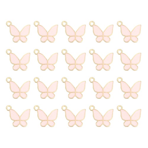 20pcs charm farfalla rosa - 20pcs,
