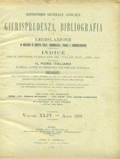 IL FORO ITALIANO REPERTORIO