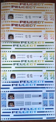 Lot stickers peugeot - de,