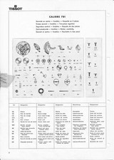 Ricambi Spare Parts Tissot 781 783 784 usati in ottime condizioni