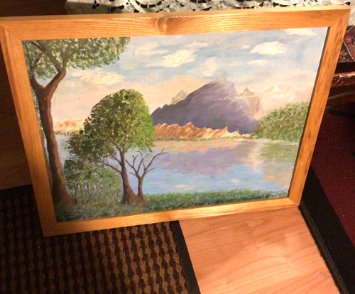 Quadro paesaggio incorniciato