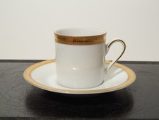 ANTICA TAZZINA CAFFE' PORCELLANA BIANCA E ORO WINTERLING BAVARIA STILE IMPERO