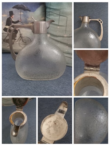 Vintage caraffa vetro effetto - vintage,