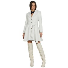 Relish cappotto bianco avorio con cintura PALMAST RDA2505550004