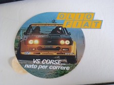VS   CORSE OLIO FIAT  , ORIGINAL STICKER olio fiat ,Fiat 131 Abarth Rally