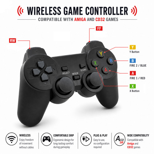 Commodore amiga cd32 wireless - commodore,