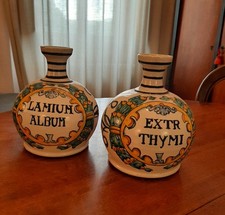 2 vasi da farmacia in maiolica