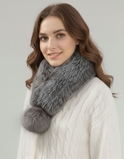 Sciarpa in pelliccia di volpe