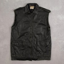 Giubbotto gilet pelle vintage