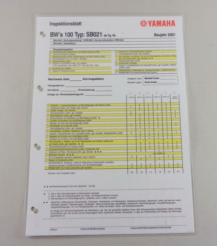 Scheda revisione yamaha - scheda,