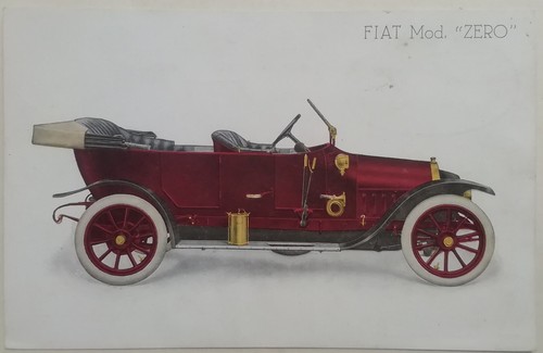 Cartolina fiat modello zero - cartolina,