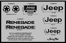 adesivo stella jeep renegade radiatore kit 8 adesivi per specchietti baule 4x4