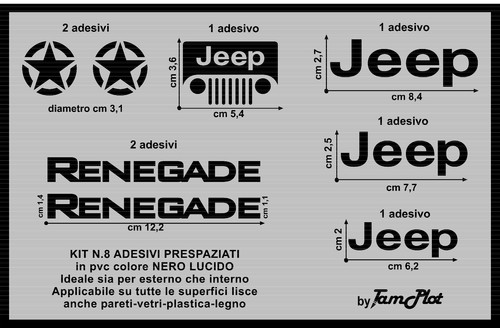 Adesivo stella jeep renegade - jeep,