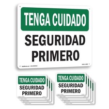 Spanish OSHA Be Careful Sign