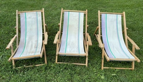 Sedia sling vintage legno - sedia,