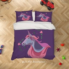 Set copripiumino 3D viola