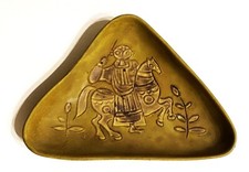 MARCELLO FANTONI FIRENZE RARA CIOTOLA  SVUOTATASCHE CON DECORO IN RILIEVO