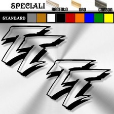 coppia adesivi sticker yamaha TT 600 tt600 NEW prespaziato,decal moto 20x15cm