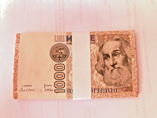 Lire 1000 marco polo - lire, lettera