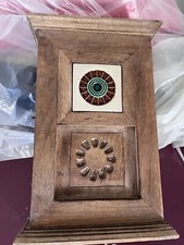 cassettina portachiavi in pero / frassino realizzata / scolpita a mano 