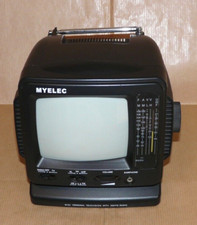 Lotto n°3 TV portatile b/n 5" con radio am/fm incorporata e doppia alimentazione