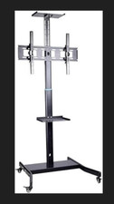 SpeaKa Carrello porta tv con ruote, altezza regolabile, inclinabile