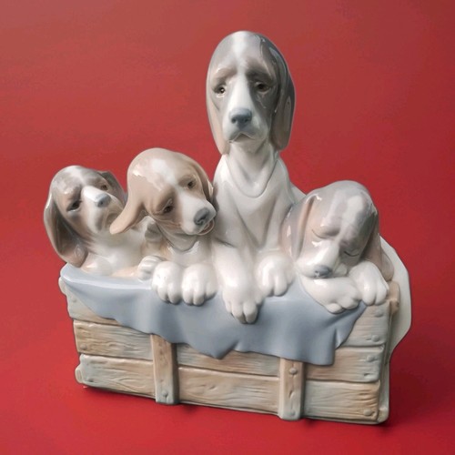 Lladro quattro cuccioli beagle - lladro,