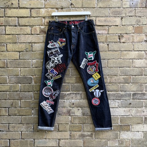 Jeans evisu face ricamati - jeans,