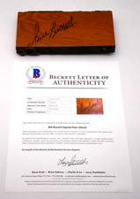 BILL RUSSELL SIGNED BOSTON CELTICS PARQUET FLOOR BECKETT AUTOGRAPHED BASKETBALL